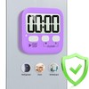 Antonki 2 Pack Digital Timer for Kids, Magnetic Countdown Kitchen