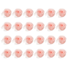 PATIKIL Dance Scarves, 24 Pcs Square Juggling Scarves 24 by 24 Inches for Play Magic Music Activity Juggling Dressing, Coral Pink