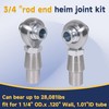 3/4" Heim Joints Rod End Kit Thread 0.75" Chromoly Heim