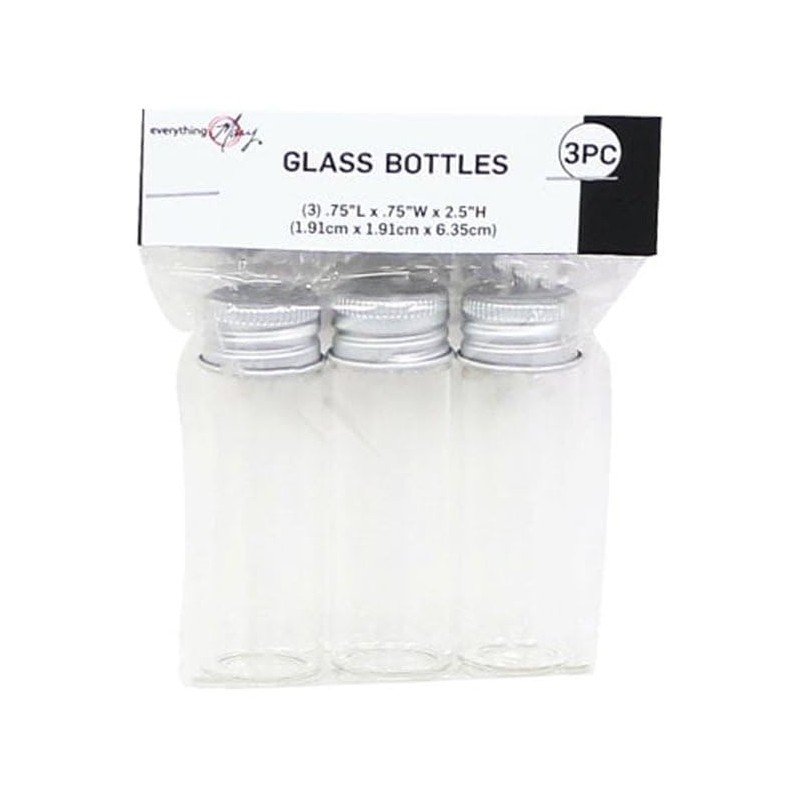 Three Piece Glass Jars
