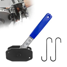 JUSTTOP Brake Caliper Press Tool, 360 Degree Swing Ratchet Expander Wrench with 2 Brake Caliper Hooks, Brake Piston Caliper Spreader for Car Brake Repair & Replace, Car Accessories (Blue)