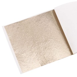 KINNO Gold Leaf Sheets,Gold Foil Leaf Sheets 100Sheets Antique Gold Leaf Gilding Sheets for Arts Crafts, Paintings, Nail Deco, Furniture, 8 x 8.5cm