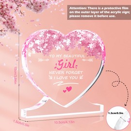 Presents for Girlfriend, Birthday Gifts for Her Acrylic Plaque, Girlfriend Gifts, i Love You Gifts for Her, Gifts for Girlfriend on Valentines Anniversary Christmas, Romantic Gifts for Her (Girl)