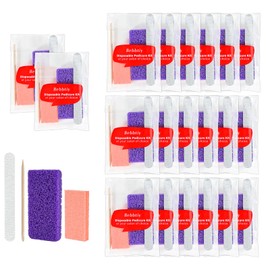 Wegwerf-Pediküre-Sets, 4-in-1-Nagelsalon-Maniküre- und Pediküre-Set professionell, Nagelfeile, Bimsstein-Pad, Mini-Polierer, Holzstäbchen (stück, 20, 80/100er Körnung)