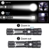 LED Tactical Flashlight Rechargeable, IPX6 Waterproof Flashlight, 2000lm, Super Bright
