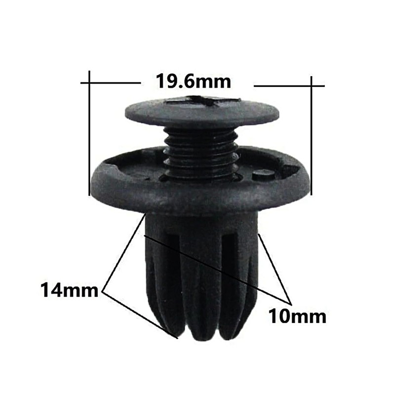 ANCLLO 50 Pcs Front and Rear Wheel Arch Trim Plastic