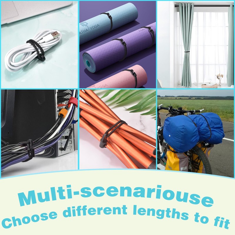 XHTXHT 30 Pcs Small Bungee Cords with Hooks,4Inch 6Inch 10Inch