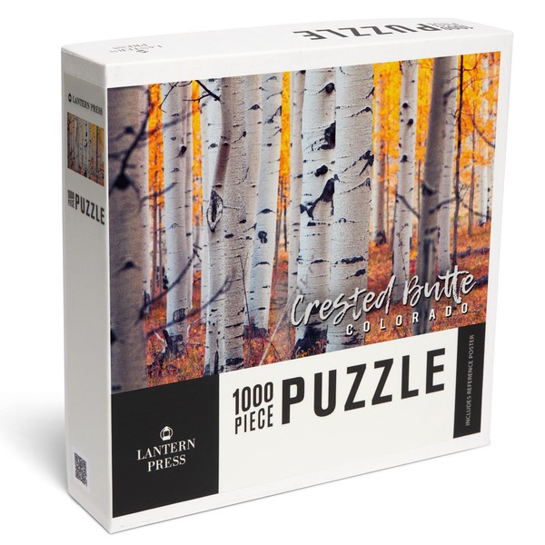Lantern Press 1000 Piece Jigsaw Puzzle, Crested Butte, Colorado, Aspen
