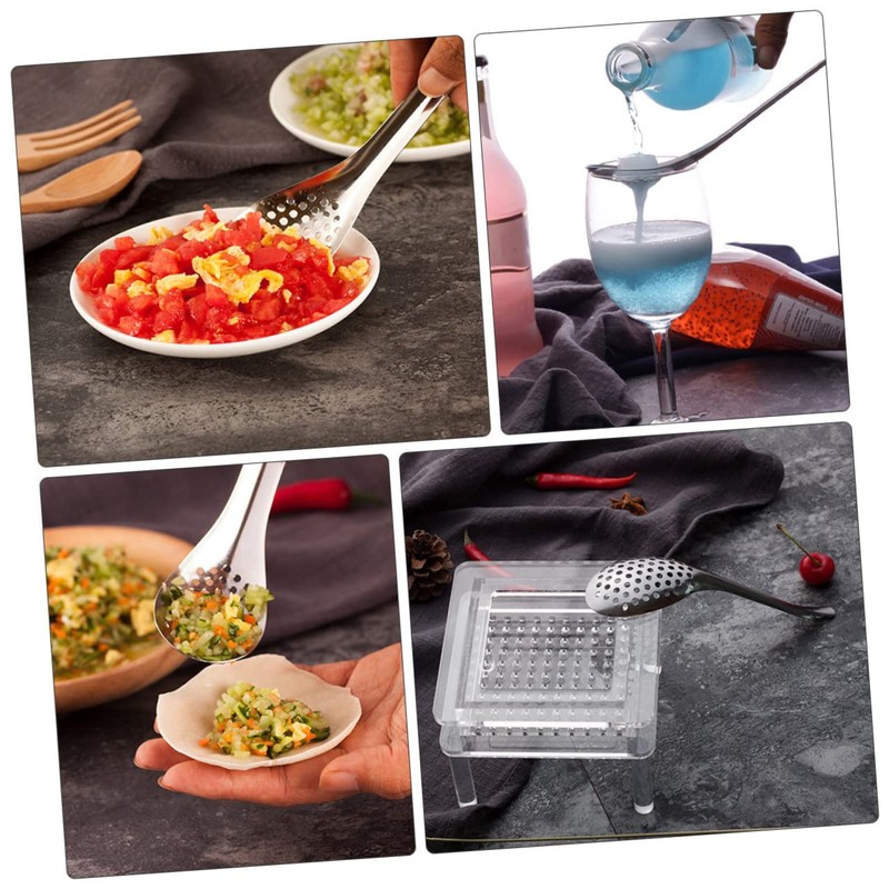 Alipis 3 Sets 3 Pcs Spherification Spoons Strainer Spoon Set