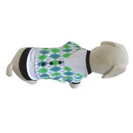 UP Collection Argyle Vested T-Shirt for Dogs, Small