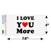 I Love You More with Heart Automotive Car Window Locker