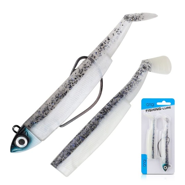 DONQL Rubber Fish with Jig Head Selectable 9 cm 25