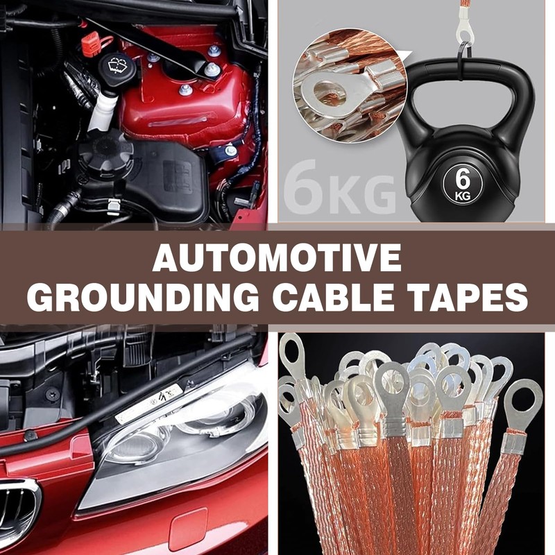Dogary 5 PCS Braided Grounding Strap, 10/12 Inch Car Heavy
