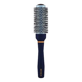 BRITISH M Curling Ceramic Brush Round 33mm – Non-Electric Blowout Brush, Anti-Frizz Styling for a Smooth Salon Look – Ideal for All Hair Types