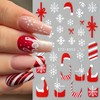 Christmas Nail Stickers Decals for Women Girls, 4 Sheets with