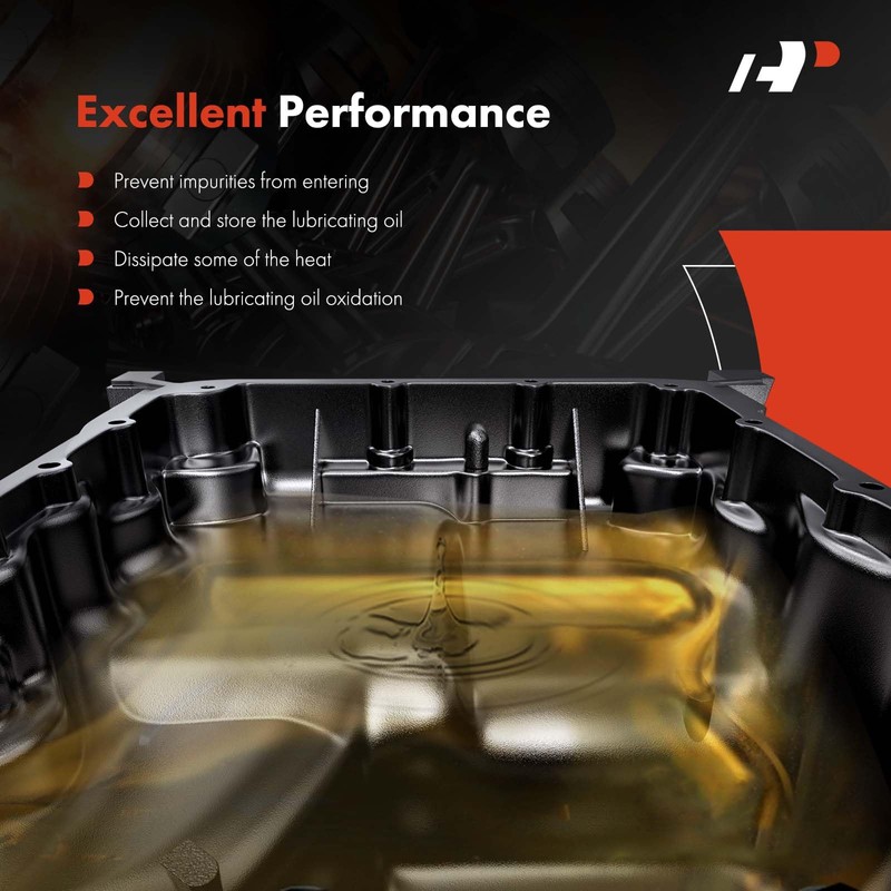 A-Premium Lower Engine Oil Pan Sump with Drain Plug &