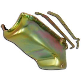Cobra-Tek ZINC STEEL OIL PAN RACING & REINFORCED RAILS | Compatible with 58-79 CHEVY SB 283 305 327 350.