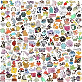 20pcs Cute Brooch Pins Set, Funny Enamel Pins Badges, Cartoon Brooch Pin Badges, Cute Cartoon Metal Enamel Pin Badges Decoration for Backpacks Jackets Caps (Style Random)