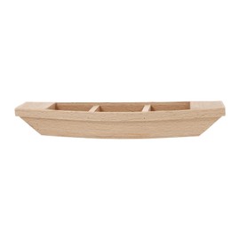 jojofuny Toy Boat Wooden Boat Unfinished Wood Boat Canoe Craft Toy Boat Model for Kids Gift Home Office Decoration DIY Project Painting Art Wooden Boat