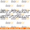 Skytrak Telehandler Boom Decals Pair Fits 6036, 6042, 8042. 2016