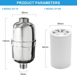 WuikerDuo Replacement Filter Cartridge, High Performance Universal Shower Filter, Long Filter Cartridge