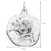 trendor Aquarius Zodiac Sign 925 Silver 20 mm Pendant Zodiac