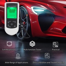Digital Coating Thickness Gauge, Paint Thickness Gauge Automotive, Ultra high Precision Probe Car Paint Checker, Paint Mil Thickness Meter for Automotive Paint Thickness Measurement