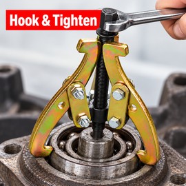 3-Inch Bearing Puller for Automotive Repair – 2-Jaw/3-Jaw High Carbon Steel Removal Tool for Garage Maintenance