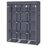 67" Portable Closet Organizer Wardrobe Storage Organizer with 10 Shelves!