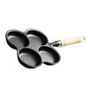 Eggs Pan 4 Cup Nonstick Cast Iron Omelette Skillet for