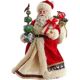 Kurt Adler 10.5-Inch Fabriché Musical 12 Days of Christmas Santa