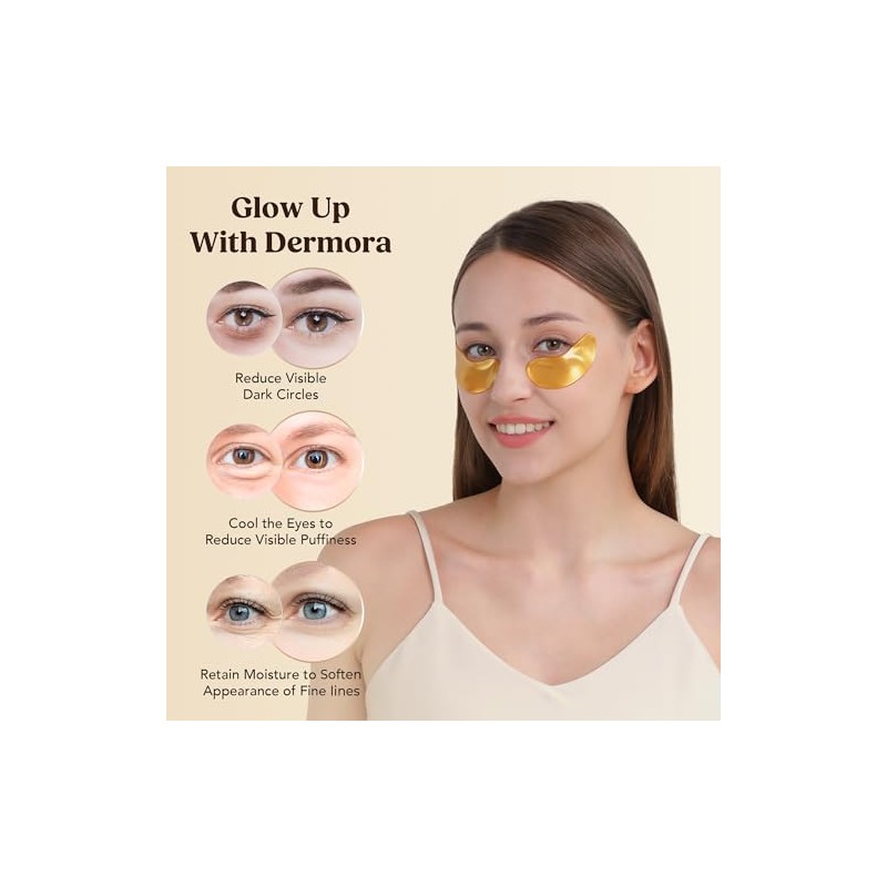 24K Gold Eye Masks - 15 Pairs | Under Eye