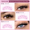 OKAYLOVE Manga Lash Clusters Kit, BUNNY 8-18mm Anime Cluster Eyelash
