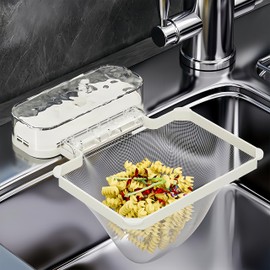 Cocolat Triangle Corner Garbage Net Holder for Kitchen Sinks Draining Net Holder (Latest Industry Development with 50 Draining Nets Included), Strong Suction Cup, Garbage Catcher, Kitchen, Food Waste