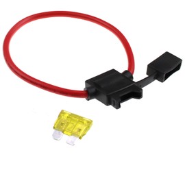ZOOKOTO Inline Fuse Holder 20A,16 AWG Gauge Wire Car Auto Blade Fuse 20A Waterproof