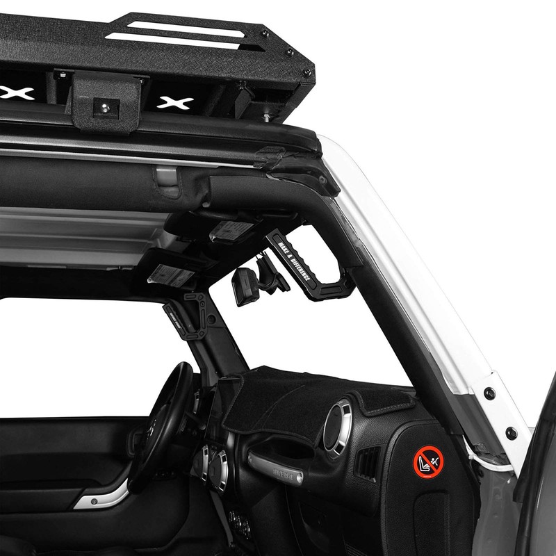 Hooke Road Aluminum Grab Handles Black Front Grips Compatible with