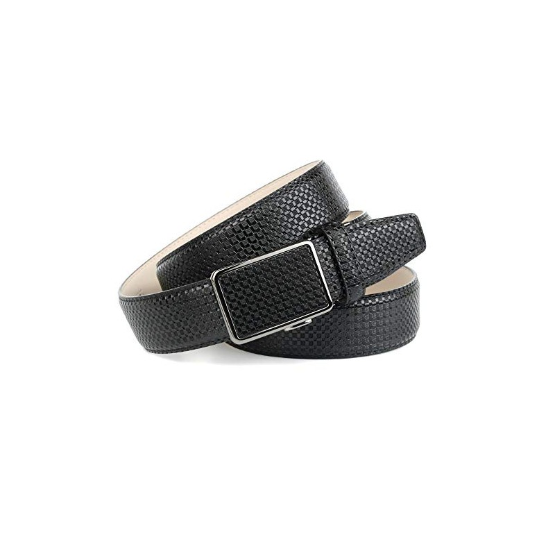 Anthoni Crown Men's Belt, Black (Black 010)