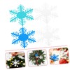 Abaodam Christmas Decor Felt Snowflake Ornaments Xmas Tree Decorations 30pcs