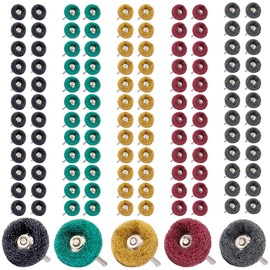Pack of 120 25 mm Sanding Discs, Polishing Disc: Abrasive Polishing Disc, 80/150/240/400/600 Grit Sanding Attachments for Dremel Cleaning Disc, Polishing Accessories for Rotary Tools