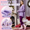 Welwoos Fuzzy Socks for Women Men Winter Slipper Warm Fluffy