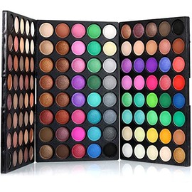 Paleta de Sombras de Ojos, 120 colores de Sombras para Ojos Kit Set Profesional Paleta Maquillaje para Mujer Matte Smoky Shimmer Glitter,3 Capas,Diario,Principiantes