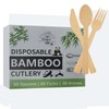 Bonigour Bamboo Cutlery Set | Compostable Utensils for Eating |