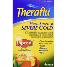 Theraflu Multi Symptom Severe Cold with Lipton Caplets, 6 Count (Pack of 2)