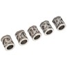 20PCS Beard Beads Retro Alloy Multipurpose Hair Tube Beads for