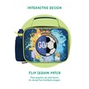 Polar Gear Football Lunch Bag Bottle Combo Insulated, Polyester, Blue