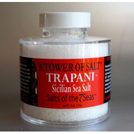 Trapani Sicilian Sea Salt in a Stacker Jar (White)