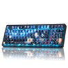 ZORNHER ZH980 Wireless Mechanical Gaming Keyboard,95% Blue Creamy Keyboard with
