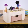 Multi-Functional Desktop Organizer with Drawer, Plastic Storage Box Jewelry Makeup
