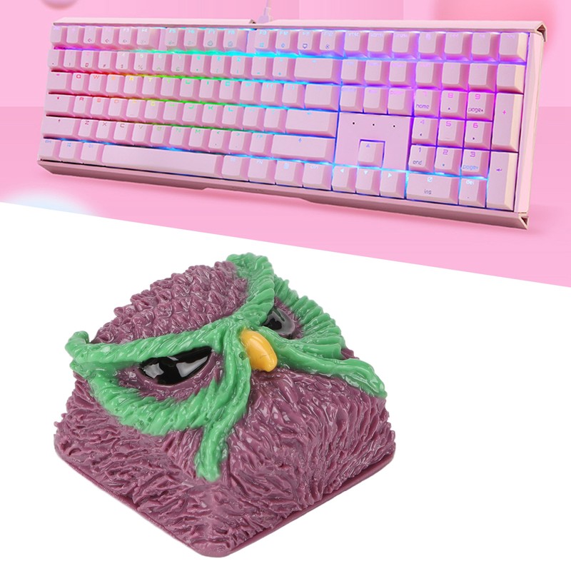 Custom Keycap Hand Carved Owl Pattern OEM R4 Gaming Resin
