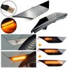 QKLsudua 1 pair Front Fender Marker Lights Dynamic Side Marker